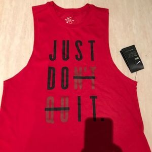 NWT Nike Just Do It Graphic Tank RED S